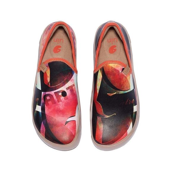 UIN Women's Travel Shoes Slip On Loafers Fuerteventura (sadness Vs.happiness) - Picture 2 of 8